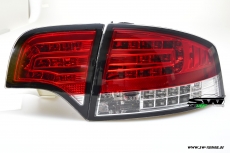 SW-Light LED Rckleuchten fr Audi A4 B7 Lim 04-08 LED Blinker red/chrystal