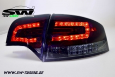 SW-Light LED Rckleuchten fr Audi A4 B7 Lim 04-08 LED Blinker red/smoke