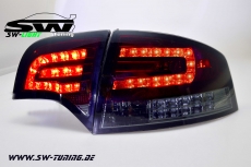 SW-Light LED Rckleuchten fr Audi A4 B7 Lim 04-08 LED Blinker red/smoke