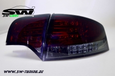 SW-Light LED Rckleuchten fr Audi A4 B7 Lim 04-08 LED Blinker red/smoke