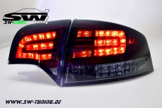 SW-Light LED Rckleuchten fr Audi A4 B7 Lim 04-08 LED Blinker red/smoke