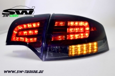 SW-Light LED Rckleuchten fr Audi A4 B7 Lim 04-08 LED Blinker red/smoke