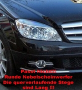LED Tagfahrlicht fr Mercedes C-Klasse W204 Avantgarde 07-11 chrom oval NSW