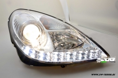 SW-Light Scheinwerfer fr Mercedes Benz SLK R171 04-11 LED Standlicht chrome