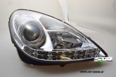 SW-Light Scheinwerfer fr Mercedes Benz SLK R171 04-11 LED Standlicht chrome