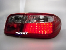 SW-Light LED Rckleuchten fr Mercedes Benz W210 E-Klasse Limousine 95-02 red/chrome