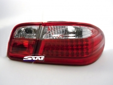 SW-Light LED Rckleuchten fr Mercedes Benz W210 E-Klasse Limousine 95-02 red/chrome