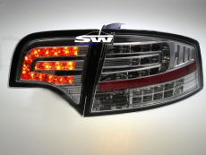 SW-Light LED Rckleuchten fr Audi A4 B7 Lim 04-08 LED Blinker chrome