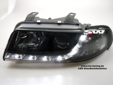 SW-DRL Scheinwerfer AUDI A4 B5 99-01 LED Tagfahrlicht black