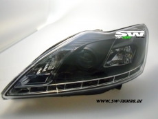 SWLight Scheinwerfer Ford Focus Mk2 08-11 LED Standlicht LWR black
