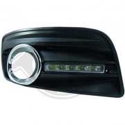 LED Tagfahrlicht fr VW Golf 5 GTI GT 03-08 mit chrome Ring um NSW