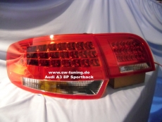 LED Rckleuchten Audi A3 8PA 03-08 Sportback rot/chrom
