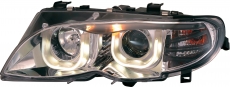 Angel Eye Scheinwerfer BMW E46 Limo 01-05 U-LED-Standlicht chrom