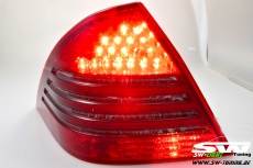 SW-Light LED Rckleuchten fr Mercedes C-Klasse W203 Mopf Facelift 04-07 red/smoke