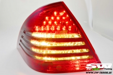 SW-Light LED Rckleuchten fr Mercedes C-Klasse W203 Mopf Facelift 04-07 red/smoke