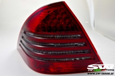 SW-Light LED Rckleuchten fr Mercedes C-Klasse W203 Mopf Facelift 04-07 red/smoke