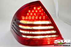 SW-Light LED Rckleuchten fr Mercedes C-Klasse W203 Mopf Facelift 04-07 red/smoke
