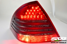 SW-Light LED Rckleuchten fr Mercedes C-Klasse W203 Mopf Facelift 04-07 red/smoke