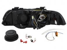 Angel Eye Scheinwerfer BMW E39 5er 95-00 mit LED Blinker chrome