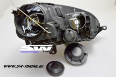 SW Scheinwerfer fr VW Golf V 03-07 im GTI-Look black/chrome