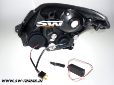 Angel Eye Scheinwerfer Suzuki Swift 05-10 MZ/EZ black CCFL-Standlichtringe
