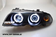 Angel Eye Scheinwerfer BMW E46 3er Lim 98-01 CCFL-SLR Black