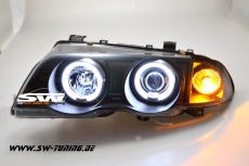 Angel Eye Scheinwerfer BMW E46 3er Lim 98-01 CCFL-SLR Black