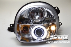 Angel Eye Scheinwerfer Renault Twingo 1 93-07 CCFL-SLR chrome