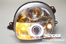 Angel Eye Scheinwerfer Renault Twingo 1 93-07 CCFL-SLR chrome