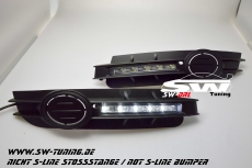 LED Tagfahrlicht fr Audi A6 4F 04-08 chrome fr NSW nicht S-Line-Stostangen