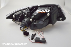 Angel Eye Scheinwerfer 3er BMW E90/E91 05-09 CCFL-Standlichtringe black