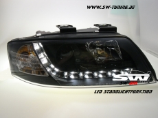 SW-DRL headlights Audi A4 4B 97-01 DAYTIME RUNNING LIGHT R87 bla
