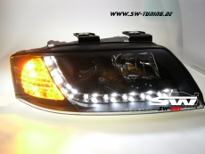SW-DRL headlights Audi A4 4B 97-01 DAYTIME RUNNING LIGHT R87 bla
