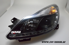 SWDRL Scheinwerfer Opel Corsa D 06-10 LED Tagfahrlicht R87 black