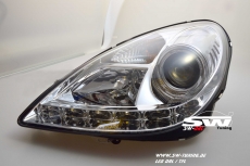 SW-DRL Scheinwerfer Mercedes Benz SLK R171 LED Tagfahrlicht 04-11 chrom