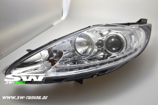 SW-Light Scheinwerfer Ford Fiesta JA8 Mk7 08-13 LED Standlicht Chrome
