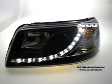 SWDRL headlights VW T5 03-09 LED DAYTIME RUNNING LIGHT R87 Black