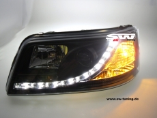 SWDRL headlights VW T5 03-09 LED DAYTIME RUNNING LIGHT R87 Black