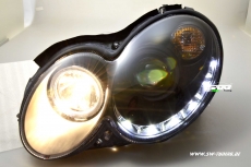 SW-Light Scheinwerfer Mercedes CLK W209 03-08 LED Standlicht black