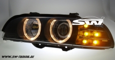 Angel Eye headlights BMW E39 95-00 LED indicator black