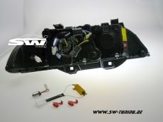 Angel Eye headlights BMW E39 95-00 LED indicator black