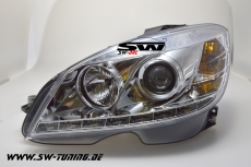 SW-DRL Scheinwerfer fr Mercedes C-Klasse W204 07-11 LED Tagfahrlicht R87