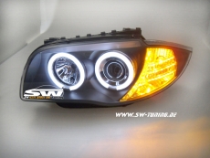 Angel Eye Scheinwerfer 1er BMW E87/E81/E88/E82 CCFL-Standlichtring black