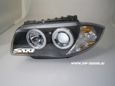 Angel Eye Scheinwerfer 1er BMW E87/E81/E88/E82 CCFL-Standlichtring black