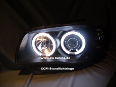 Angel Eye Scheinwerfer 1er BMW E87/E81/E88/E82 CCFL-Standlichtring black