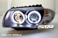 Angel Eye Scheinwerfer 1er BMW E87/E81/E88/E82 CCFL-Standlichtring black