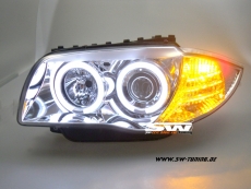 Angel Eye Scheinwerfer 1er BMW E87/E81/E82/E88 CCFL-Standlichtring chrom