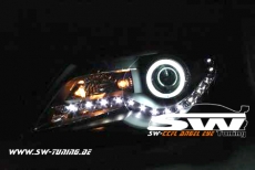 SW-Light Scheinwerfer VW Passat B6 3C 05-10 LED Standlicht / CCFL-Ring chrom