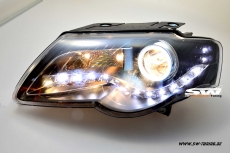 SW-Light Scheinwerfer VW Passat B6 3C 05-10 LED Standlicht / CCFL-Ring black