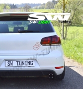 LED Rckleuchten R-Look fr VW Golf VI 08-12 red/crystal (Auch Serien LED)